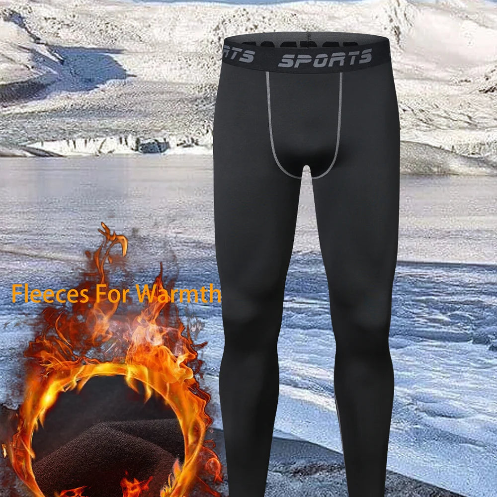 Men's Fleece-Lined Thermal Base Layer Set