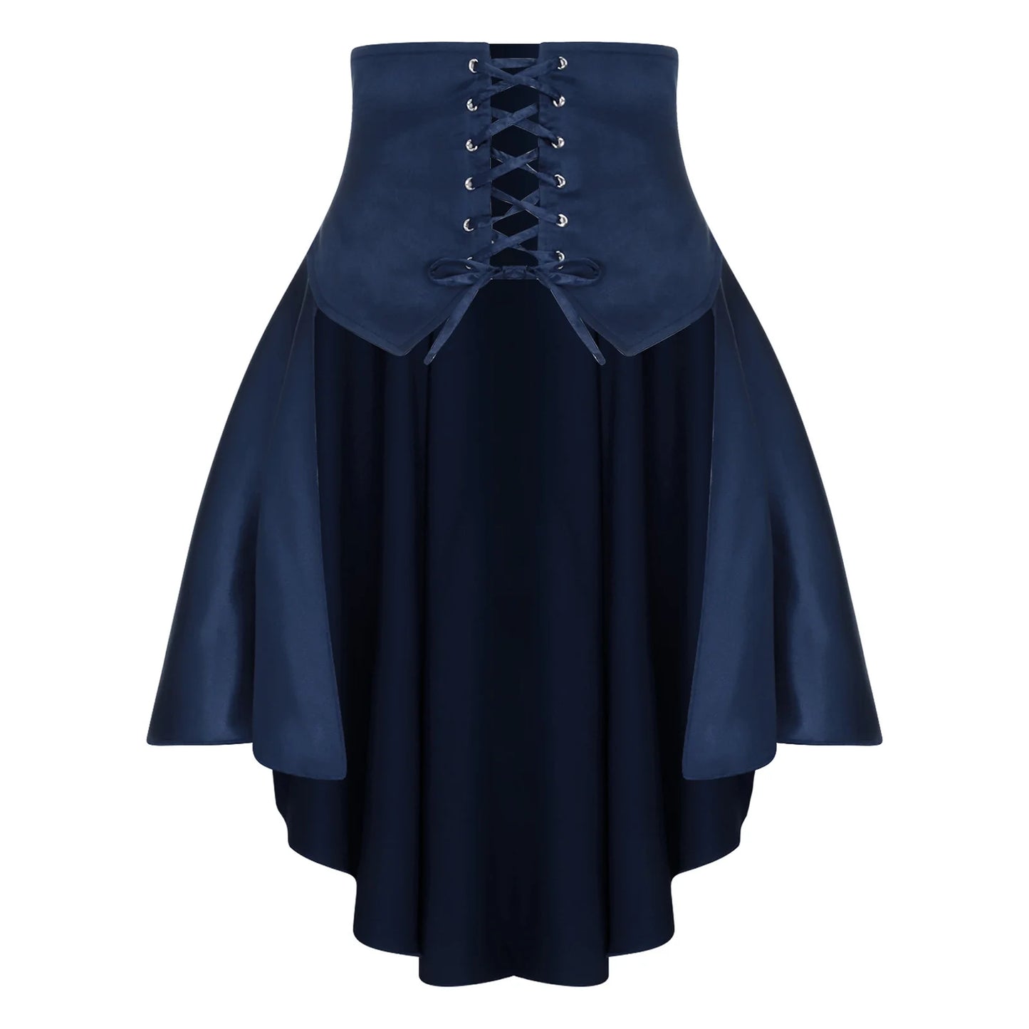 Women’s Gothic Steampunk Lace-Up Ruffle Skirt
