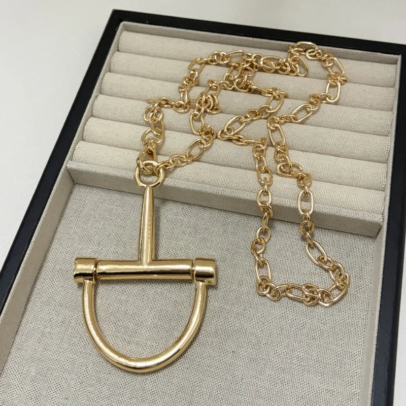Women’s Classic Geometric Link Chain Necklace