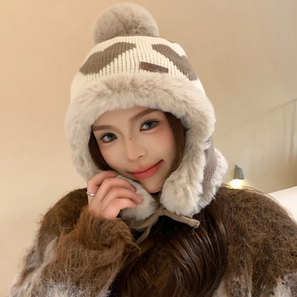 Women's Cute Pompom Winter Beanie
