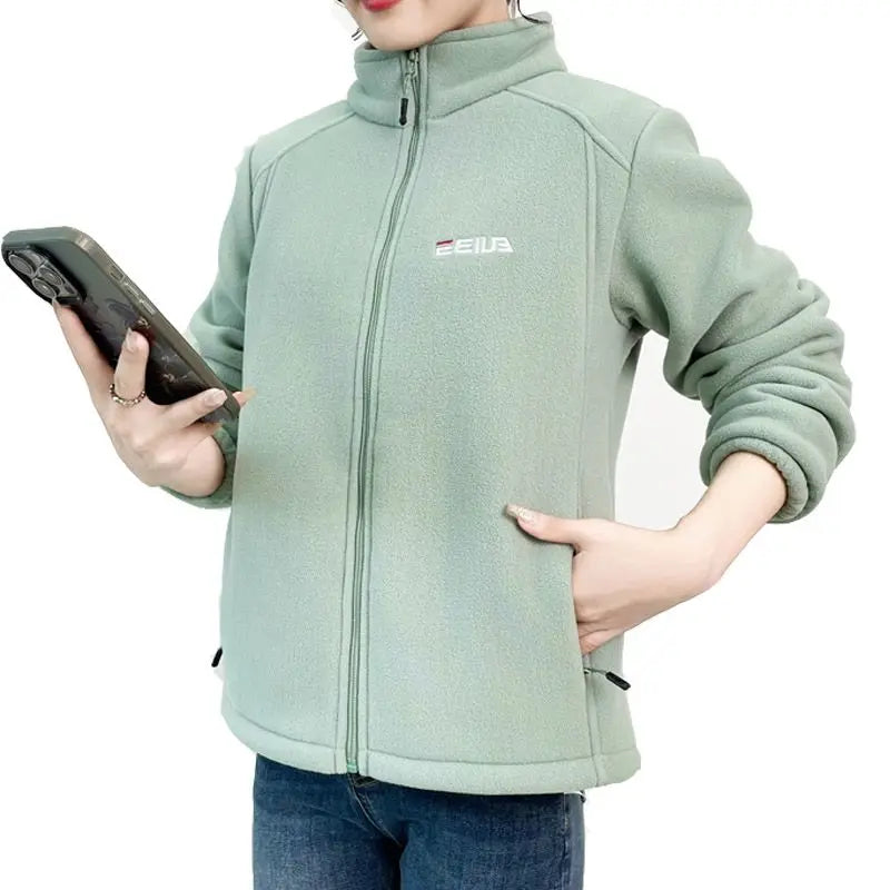 Women's Cozy Embroidered Fleece Jacket