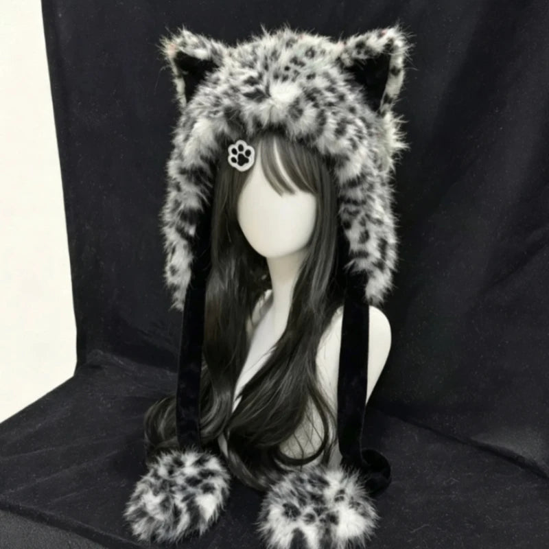 Women's Snow Leopard Ear Warmer