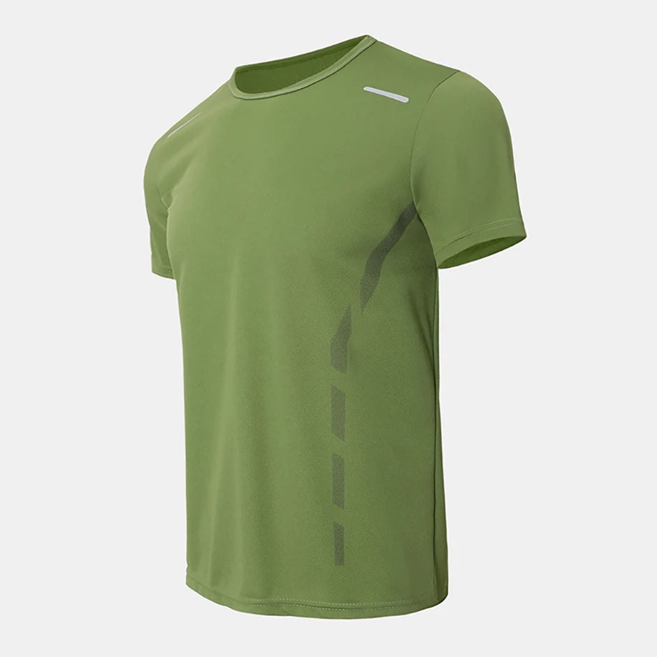 Men’s Quick-Dry Printed Sports T-Shirt
