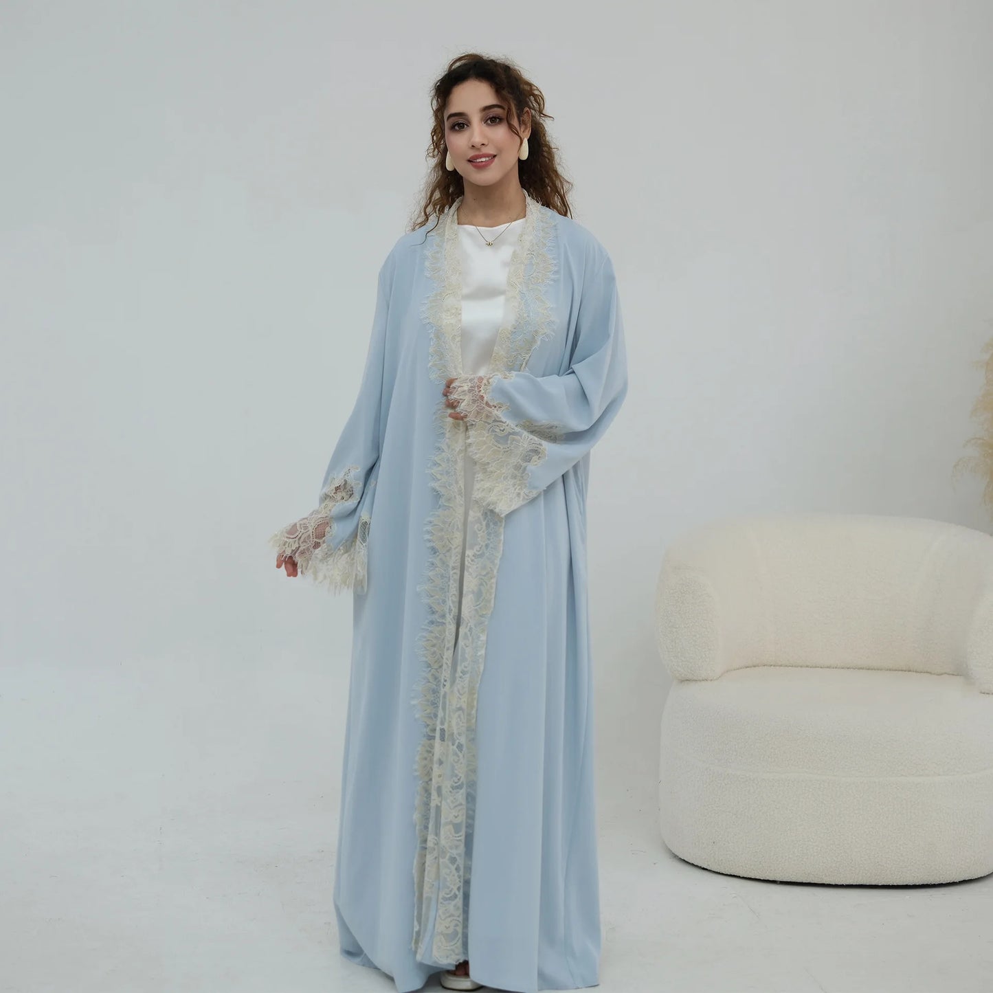 Luxury Floral Lace Abaya
