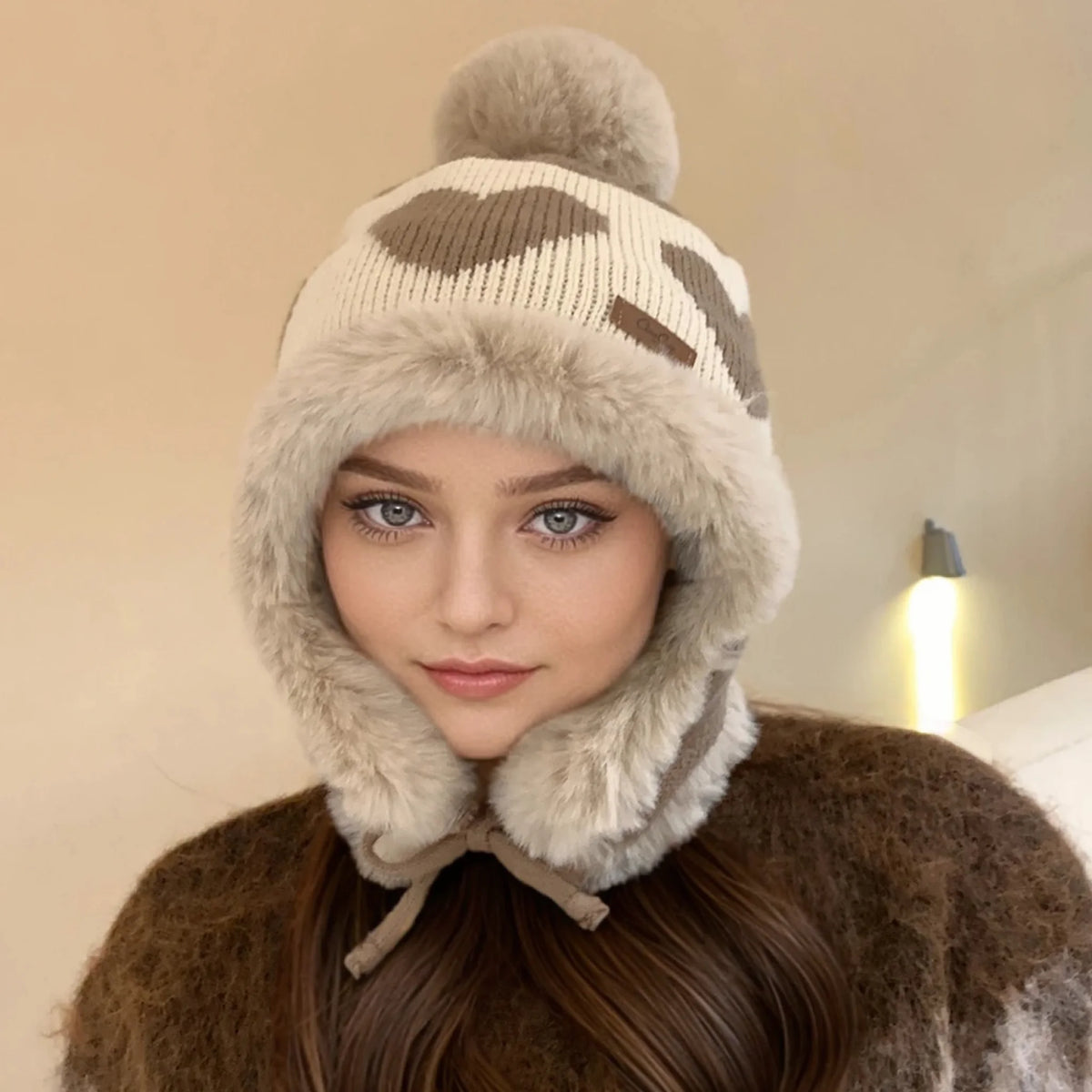 Women's Cute Pompom Winter Beanie