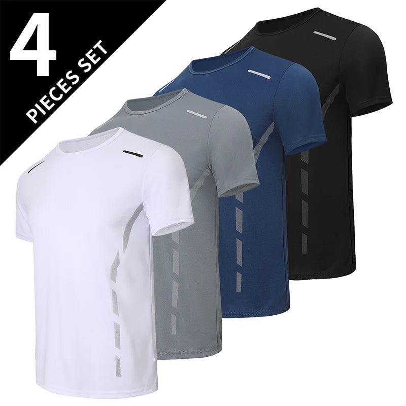Men’s Quick-Dry Printed Sports T-Shirt