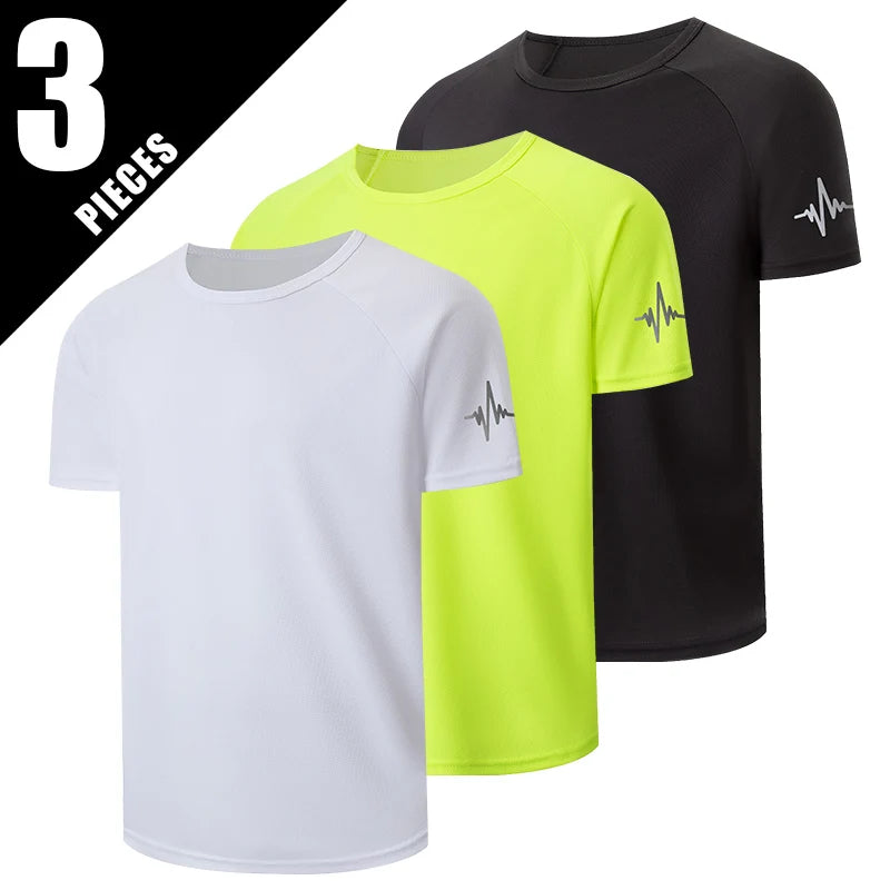 Men’s Quick-Dry Printed Sports T-Shirt