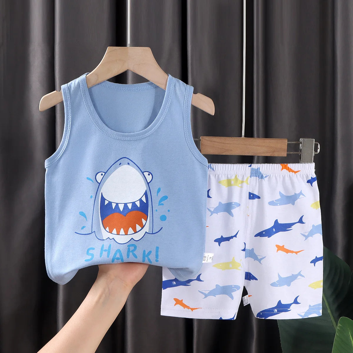 Kids’ Cotton Tank Top & Shorts Set