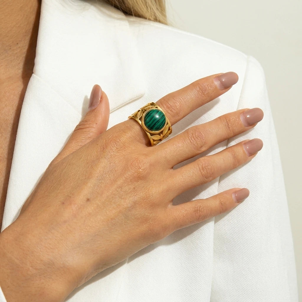 Women’s Stainless Steel Irregular Punk Statement Ring