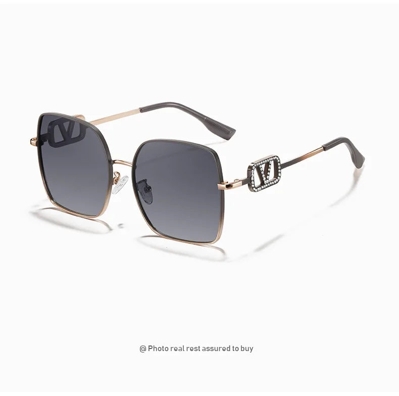 2026 New Women’s Vintage Metal Sunglasses – UV Protection Polarized High-Fashion Sunshade Eyewear, Stylish Gafas de Sol Mujer.