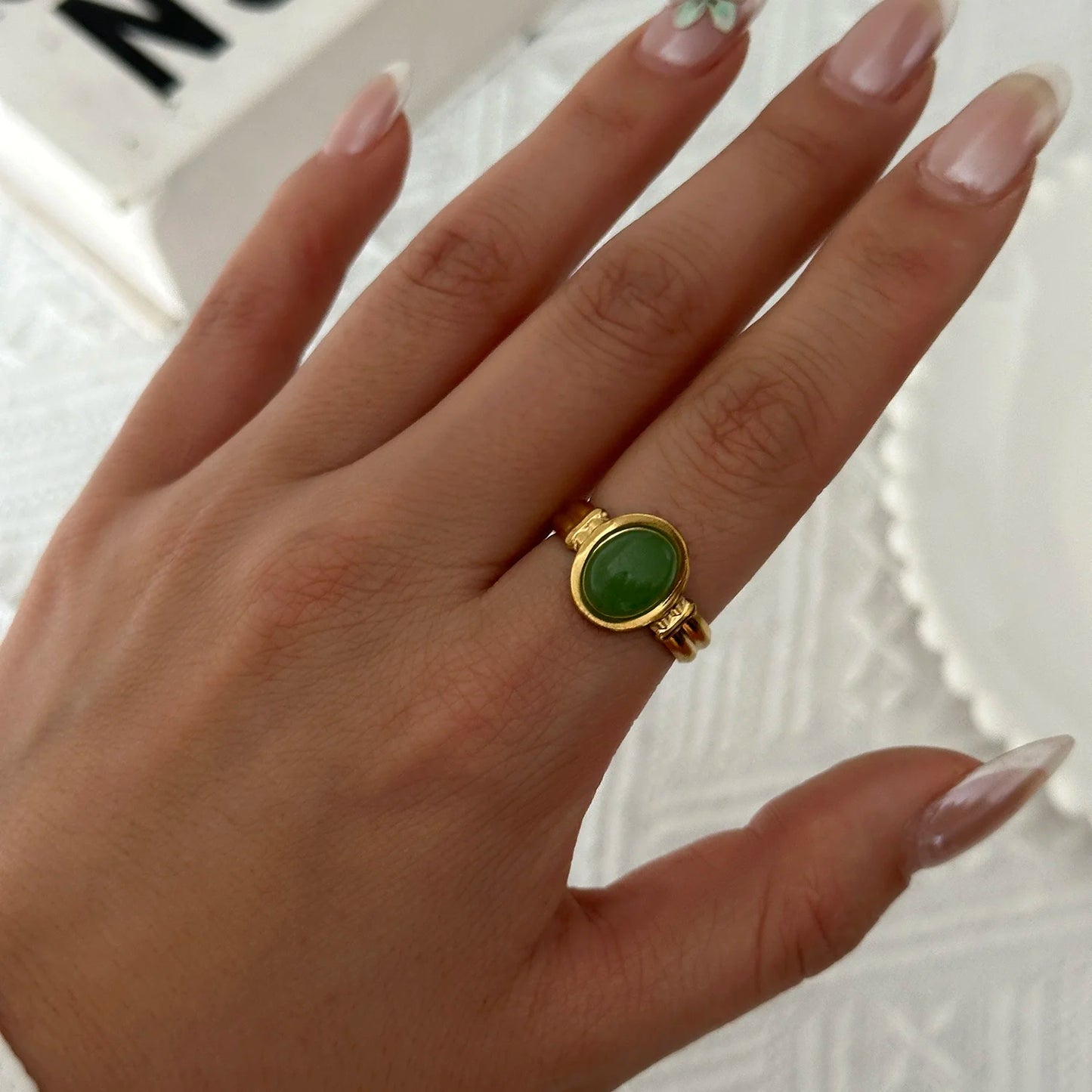 Women’s Stainless Steel Irregular Punk Statement Ring