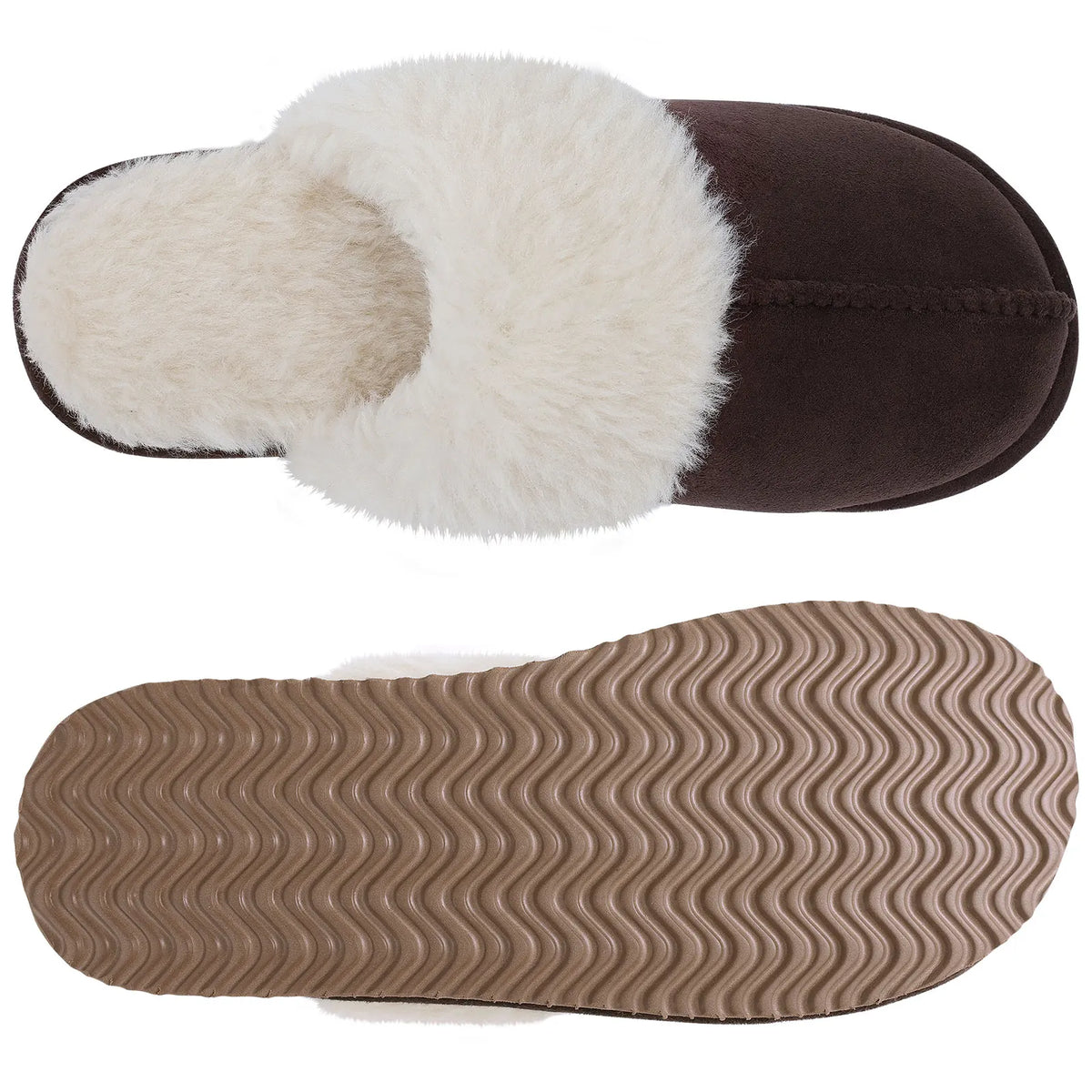 Kidmi Warm Fluffy Women Slippers Classic Brand Fuzzy House Slippers Indoor Soft Memory Foam Slippers Outdoor Antiskid Slippers
