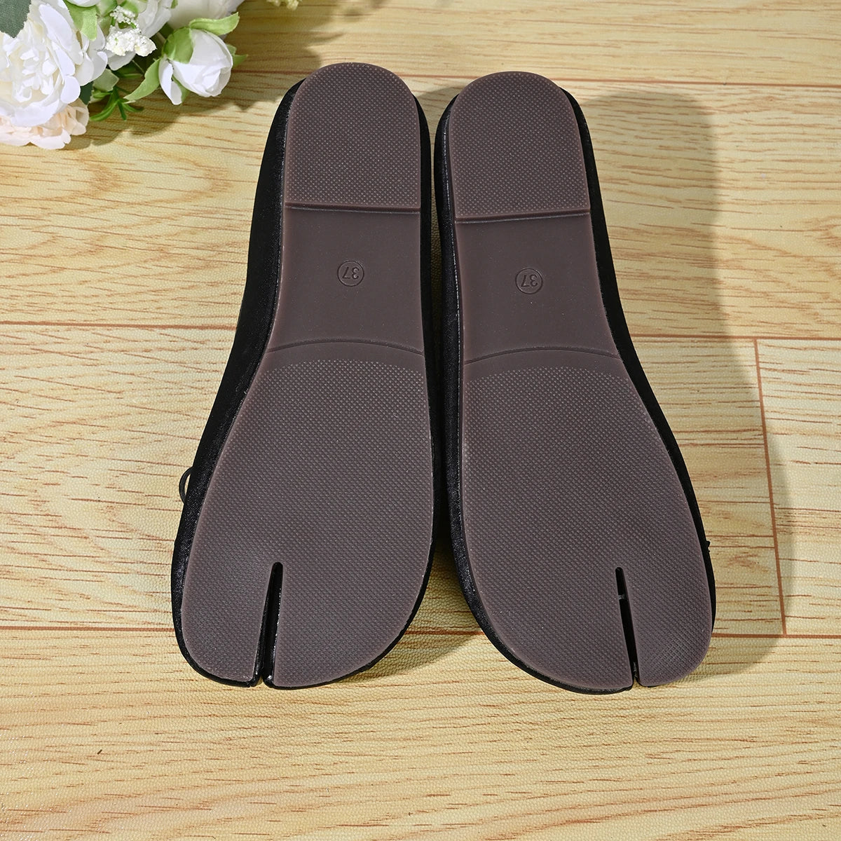 Soft Split Toe Tabi Ballet Flats Women Bowknot Leather Round Toe Ballerina Shoes Low Heel Slip On Loafers Casual Moccasins 2026
