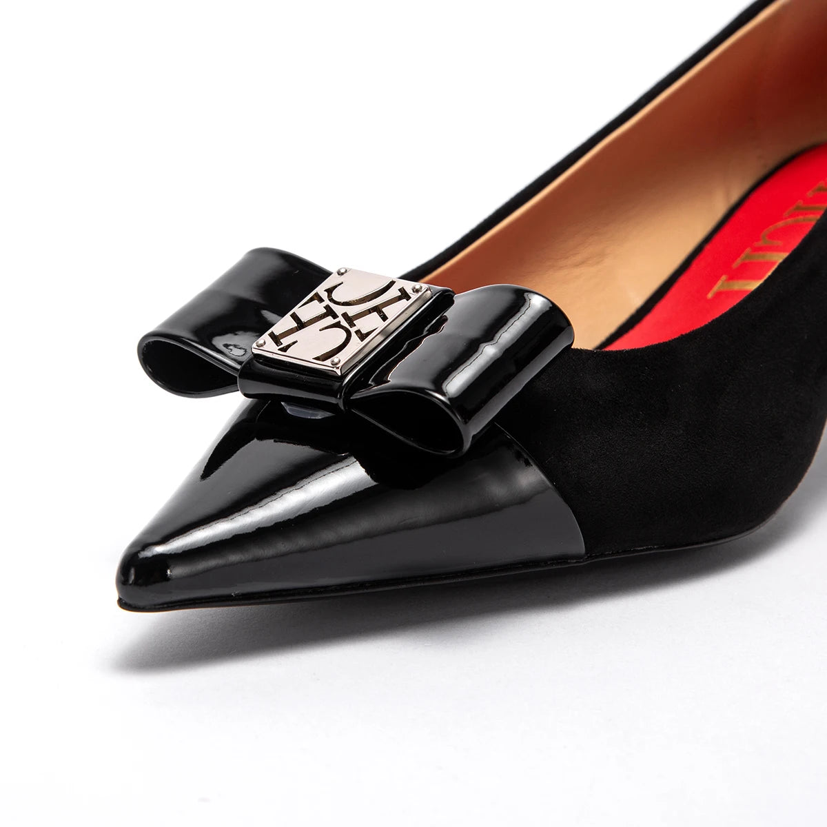 CHCH Women’s Pointed Toe Business High Heels Classic Black 5cm Low Heel Comfortable Office Work Dress Pumps Shoes