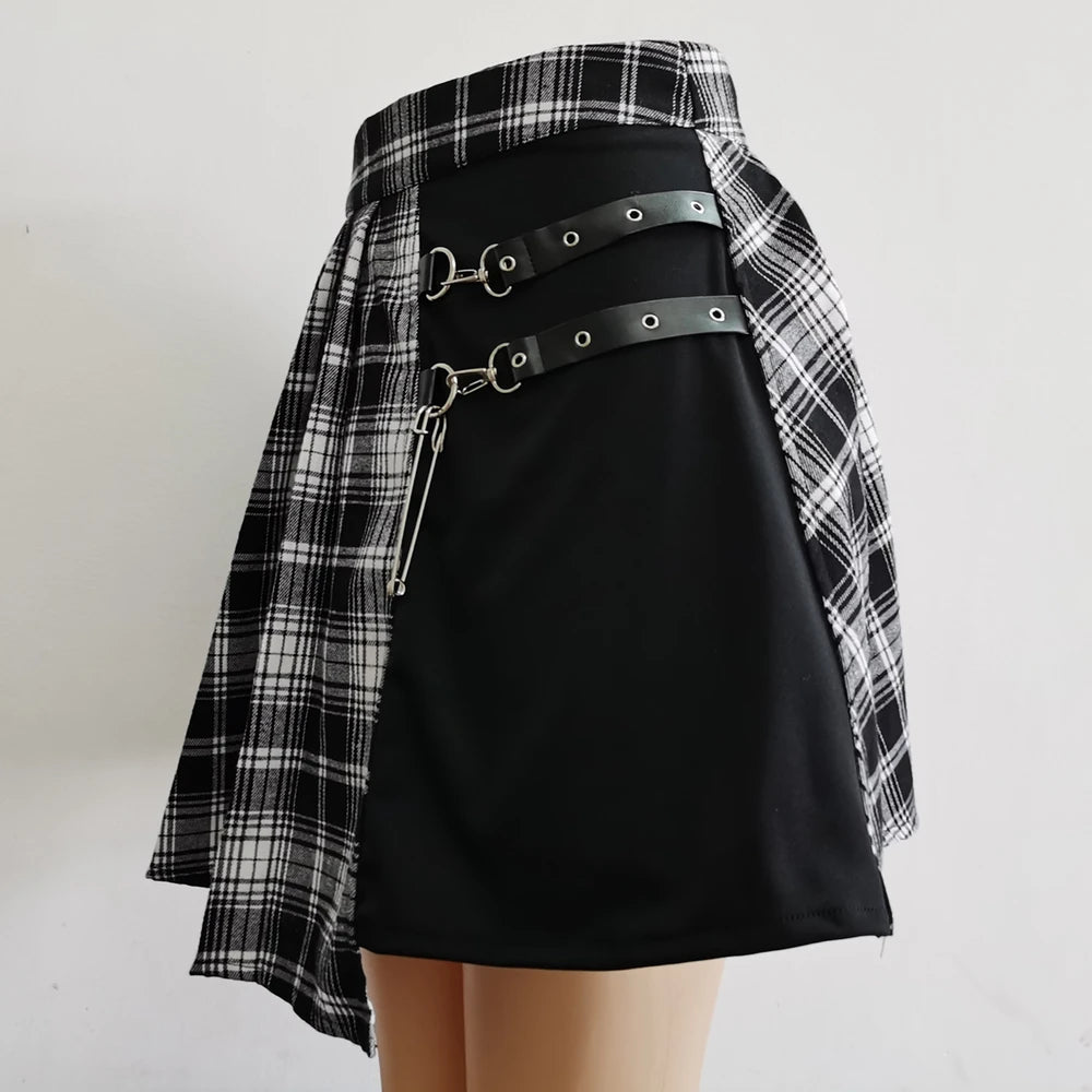 Women’s Harajuku Gothic Asymmetrical Mini Skirt