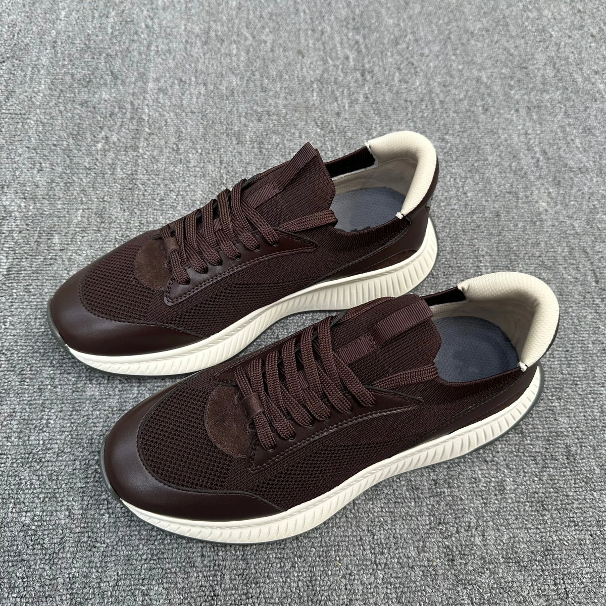 2026 Summer Breathable Sports Casual Shoes For Men, Thick Sole Height Increasing Lace Up Comfort Versatile Mesh Running Sneakers