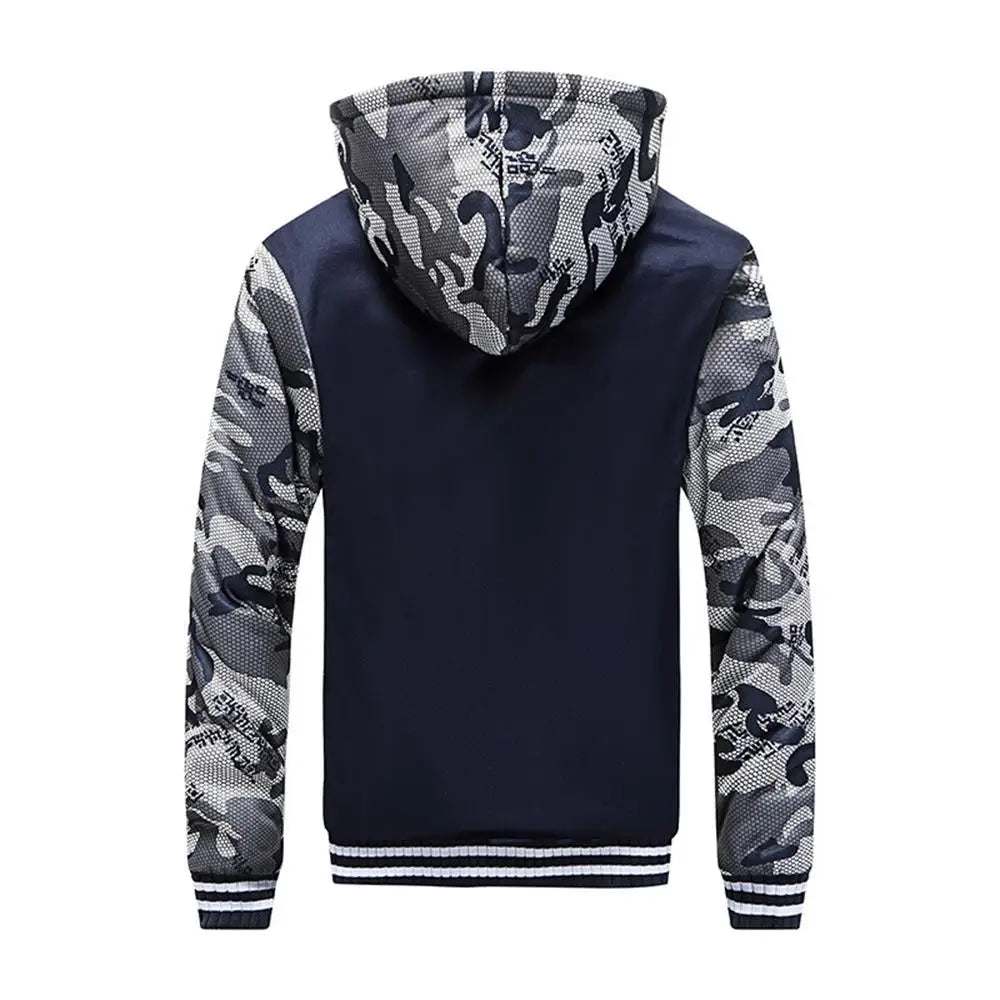 Men's Camo Fleece Winter Jacket