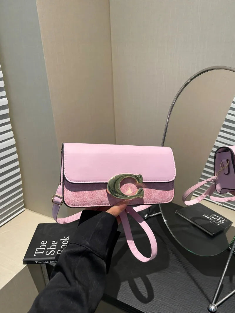 Women’s New Versatile Small Square Bag, Fashionable Retro Tofu Shoulder & Crossbody Messenger Bag, High-Grade Textured Handbag