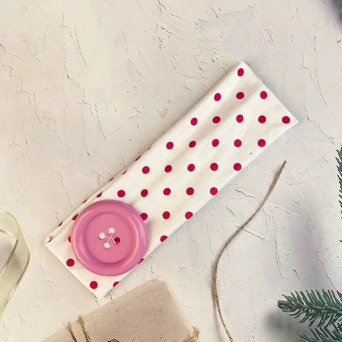Women’s Y2K Retro Dot Stretch Headband
