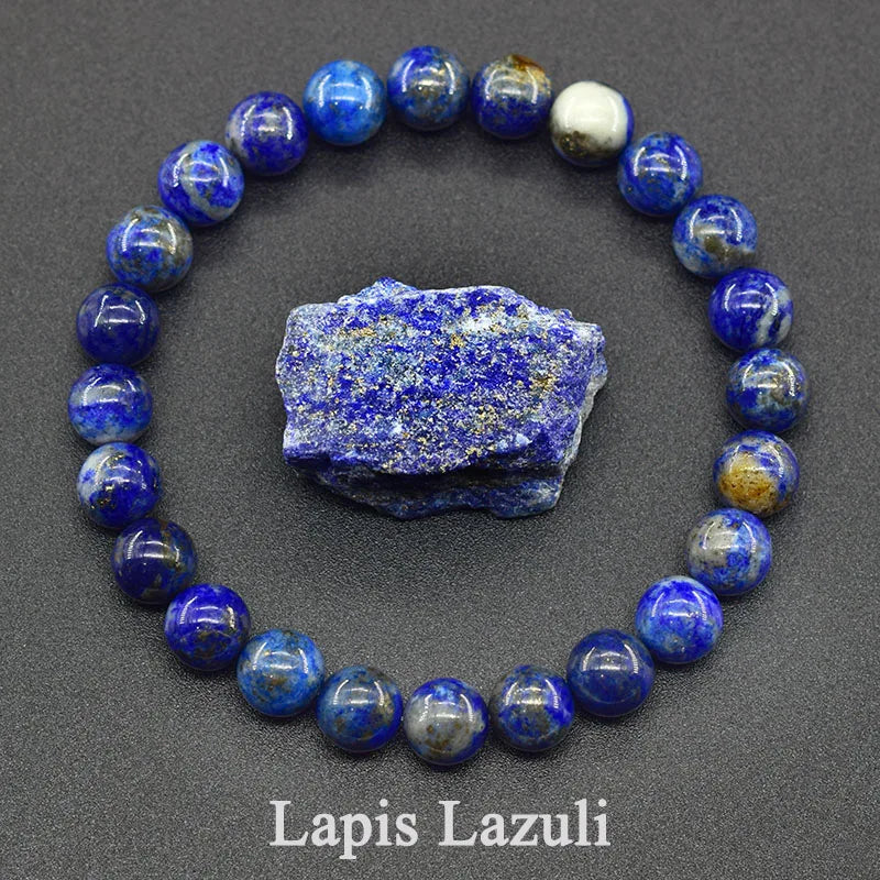 Indian Agate Bead Bracelet for Women – Natural Colorful Crystal Stone Strand Bracelet, Energy-Inspired Yoga Jewelry Gift
