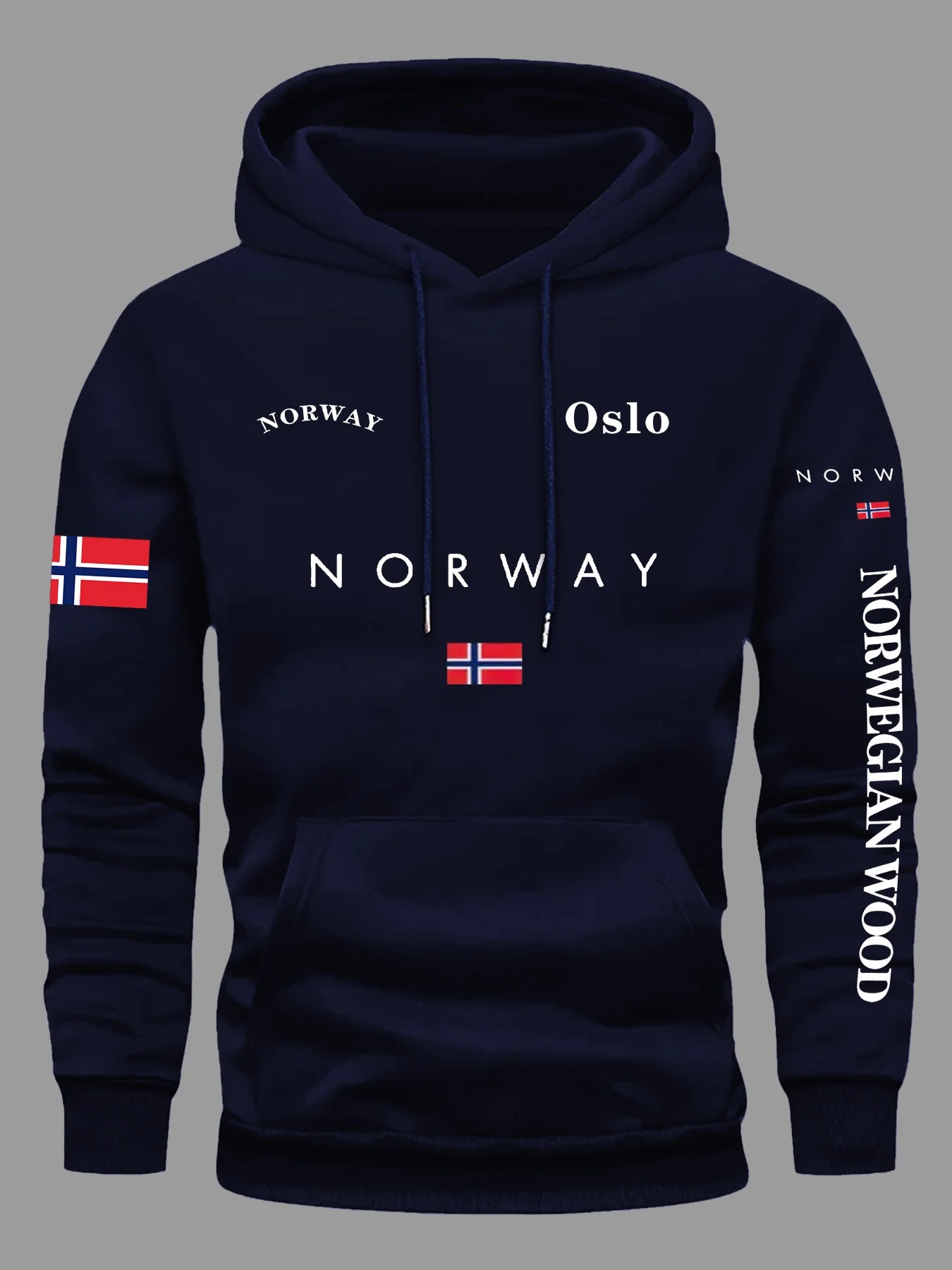 2026 Norway Flag Hoodie for Men & Women Outdoor Sports Running Fitness Casual Streetwear Autumn Winter Sweatshirt Top