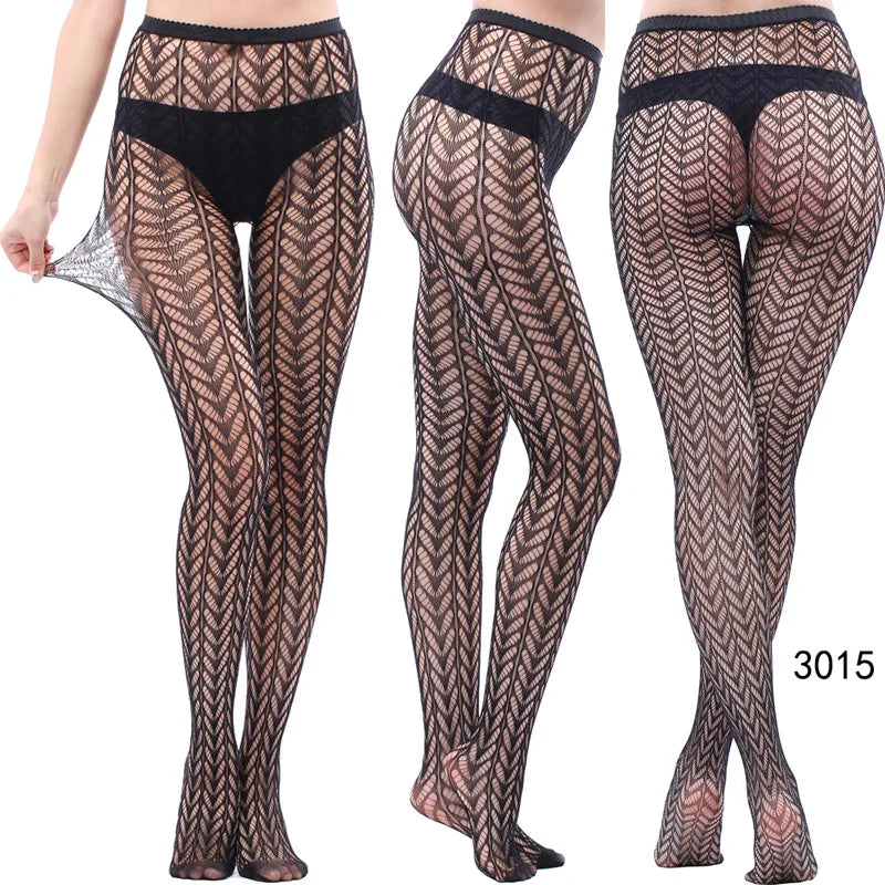 Women’s Sheer Geometric Pattern Tights