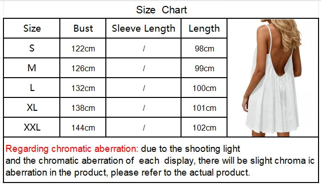 Women’s Loose Backless Slip Dress