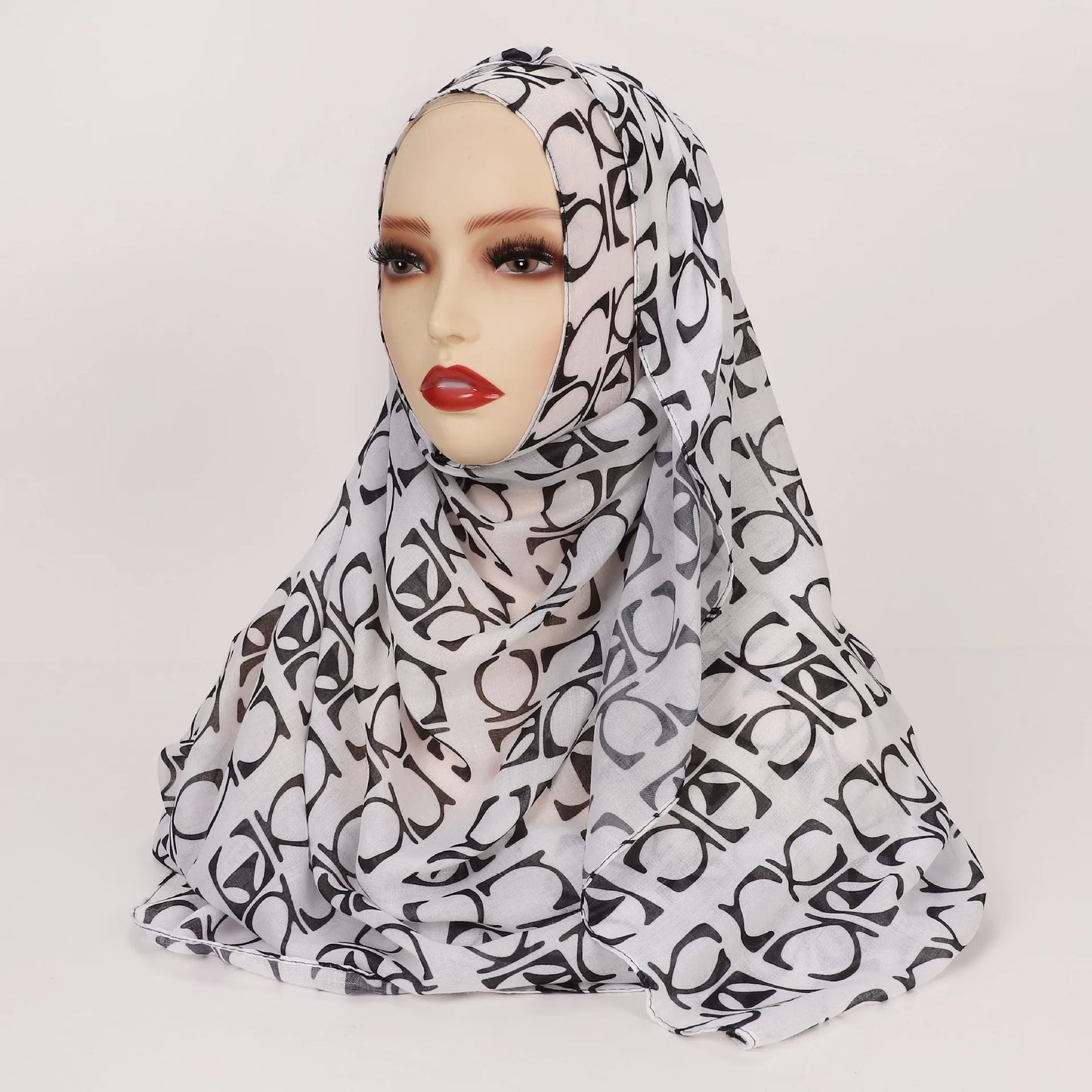 Women’s Leopard & Floral Print Bohemian Hijab Scarf