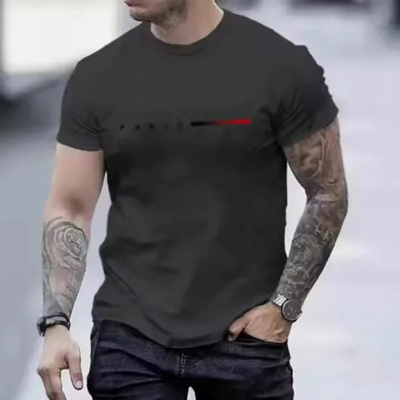 Men’s Letter Print 2-Piece Casual Set