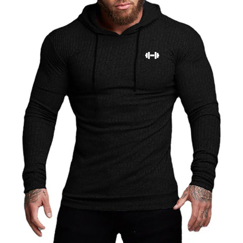 Men’s Ribbed Hooded Training Pullover