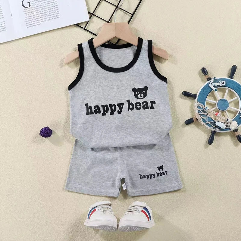 Kids’ Cotton Tank Top & Shorts Set