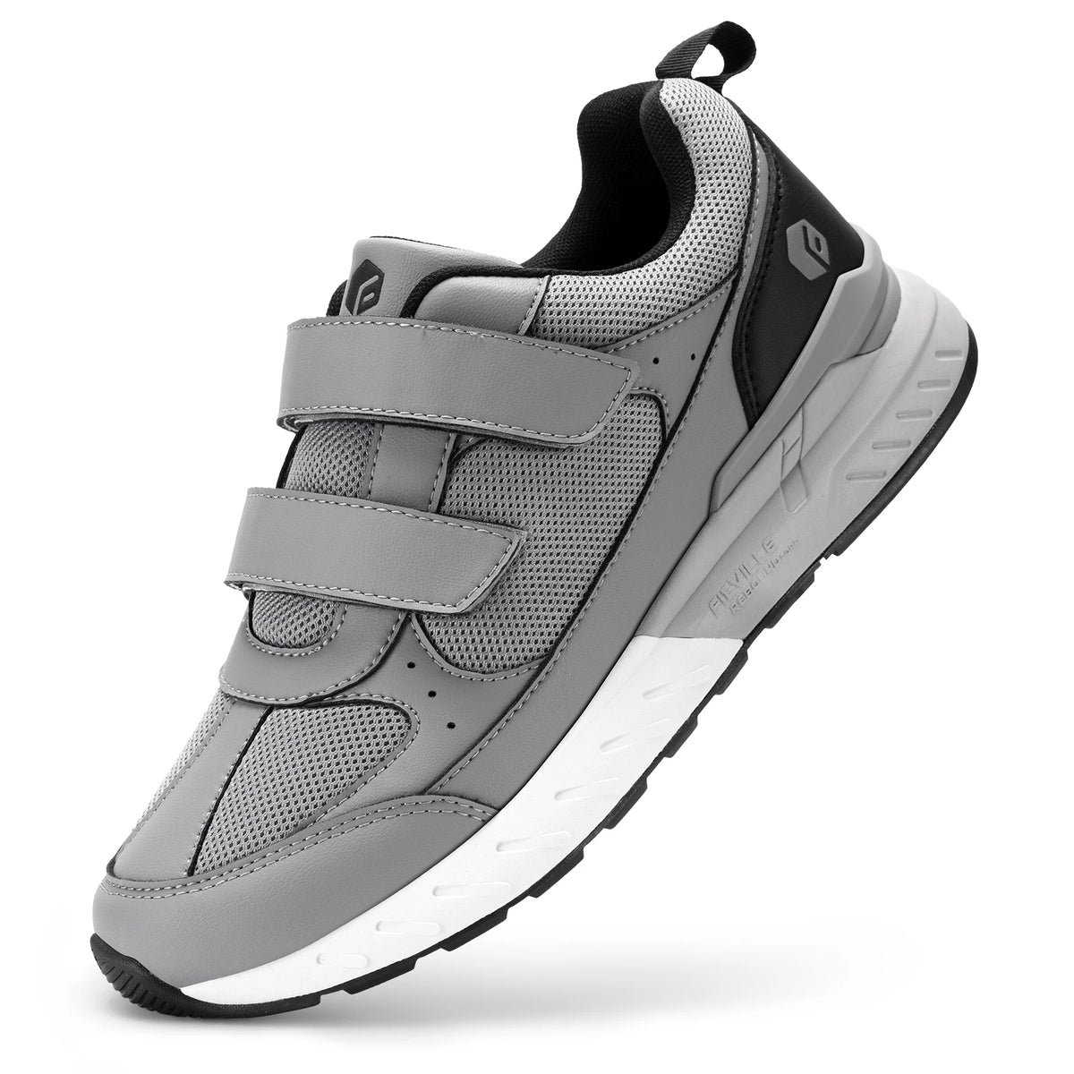 Men'S Athletic Shoes Wide Width With Adjustable Straps Low-Top Non-Slip Lightweight Running Shoe For Swollen Feet Arch Support
