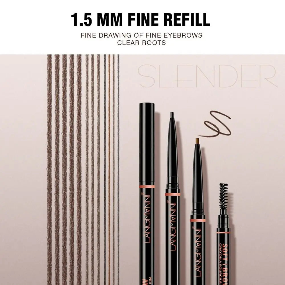 Double-Ended Waterproof Eyebrow Pencil