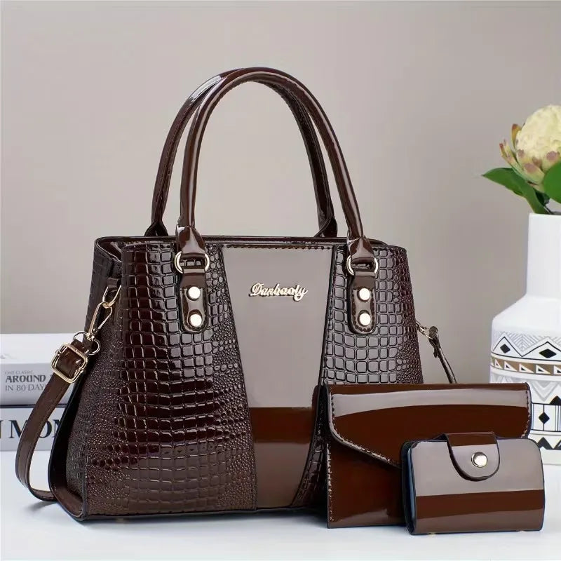 Women’s Faux Leather Serpentine Shoulder Bag