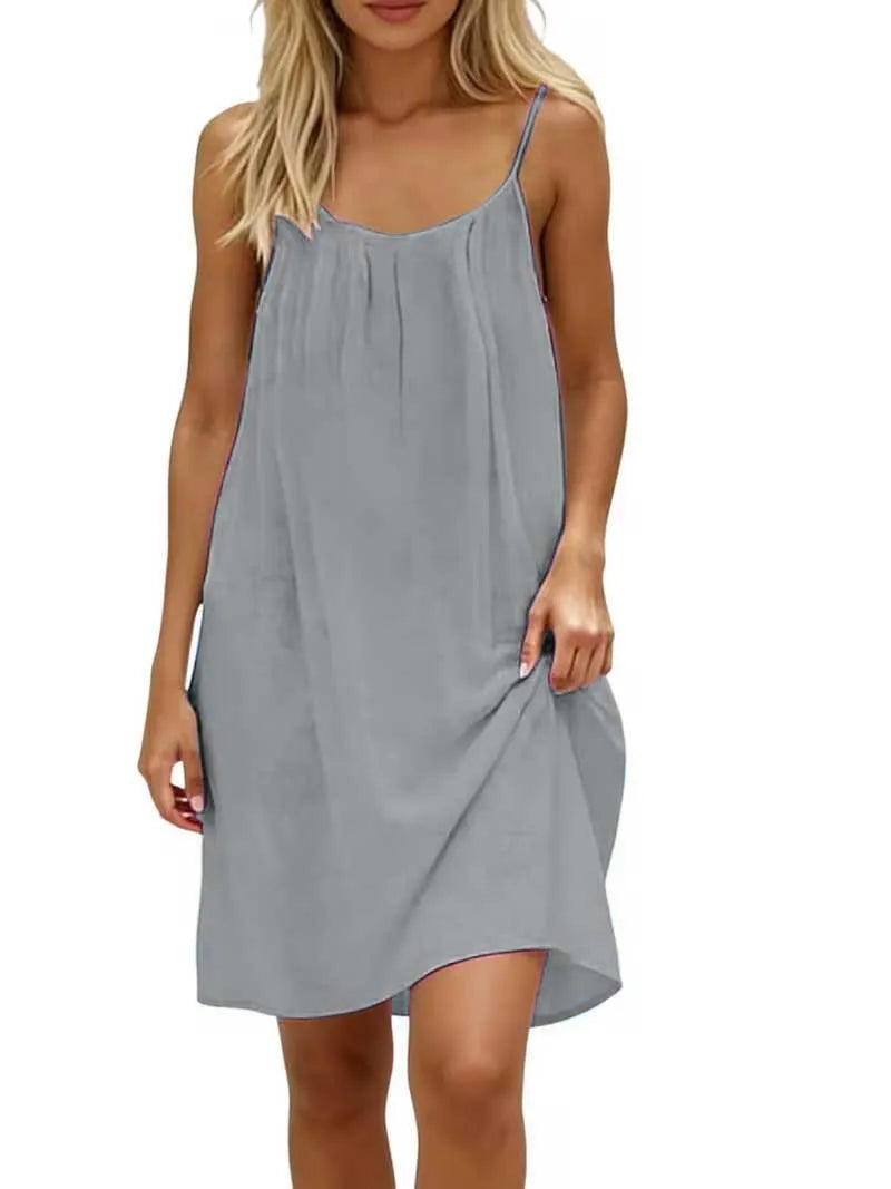 Women’s Loose Backless Slip Dress