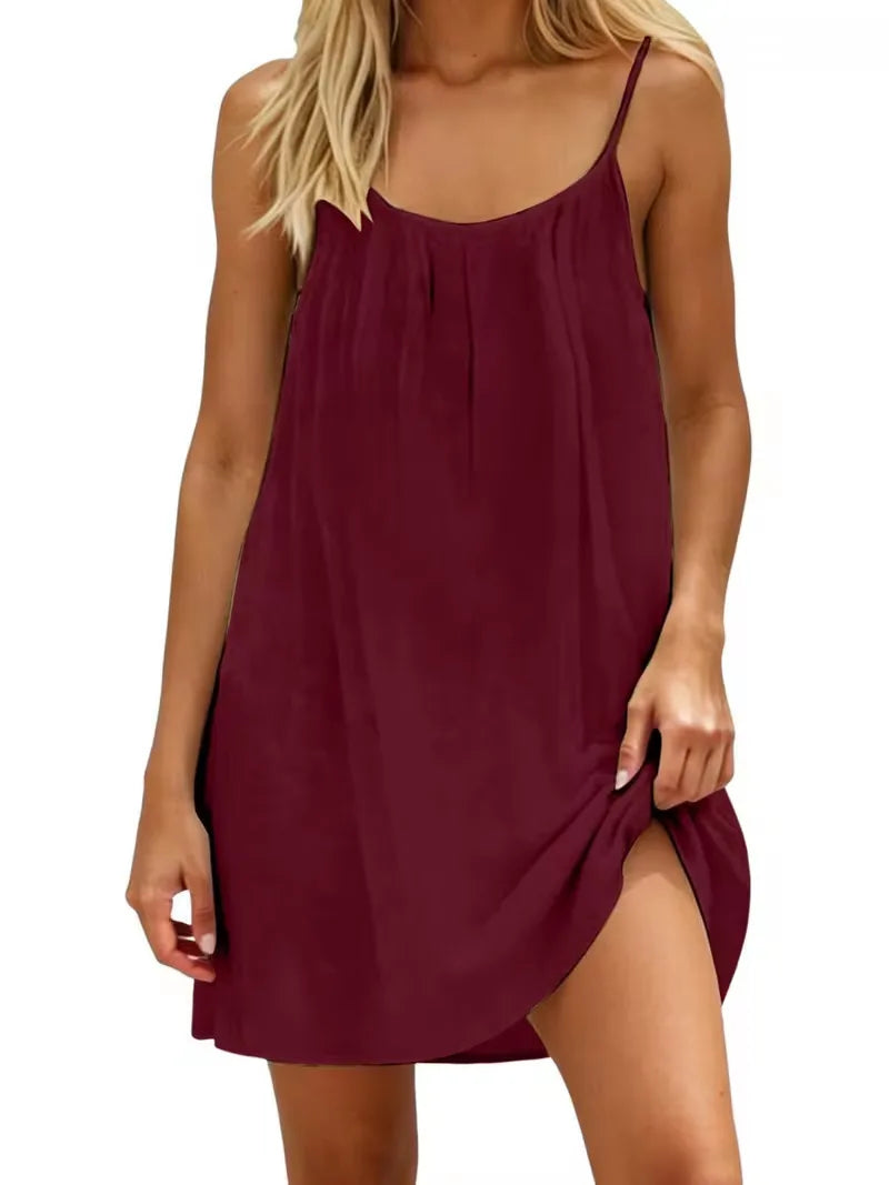 Women’s Loose Backless Slip Dress