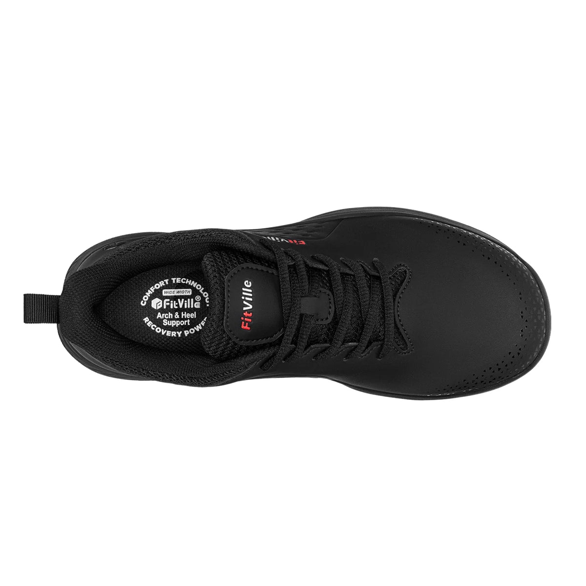 FitVille Men'S Golf Shoes Extra Wide Waterproof, Professional No-Slip Spiked Golf Shoes With Arch Support For Wide Feet