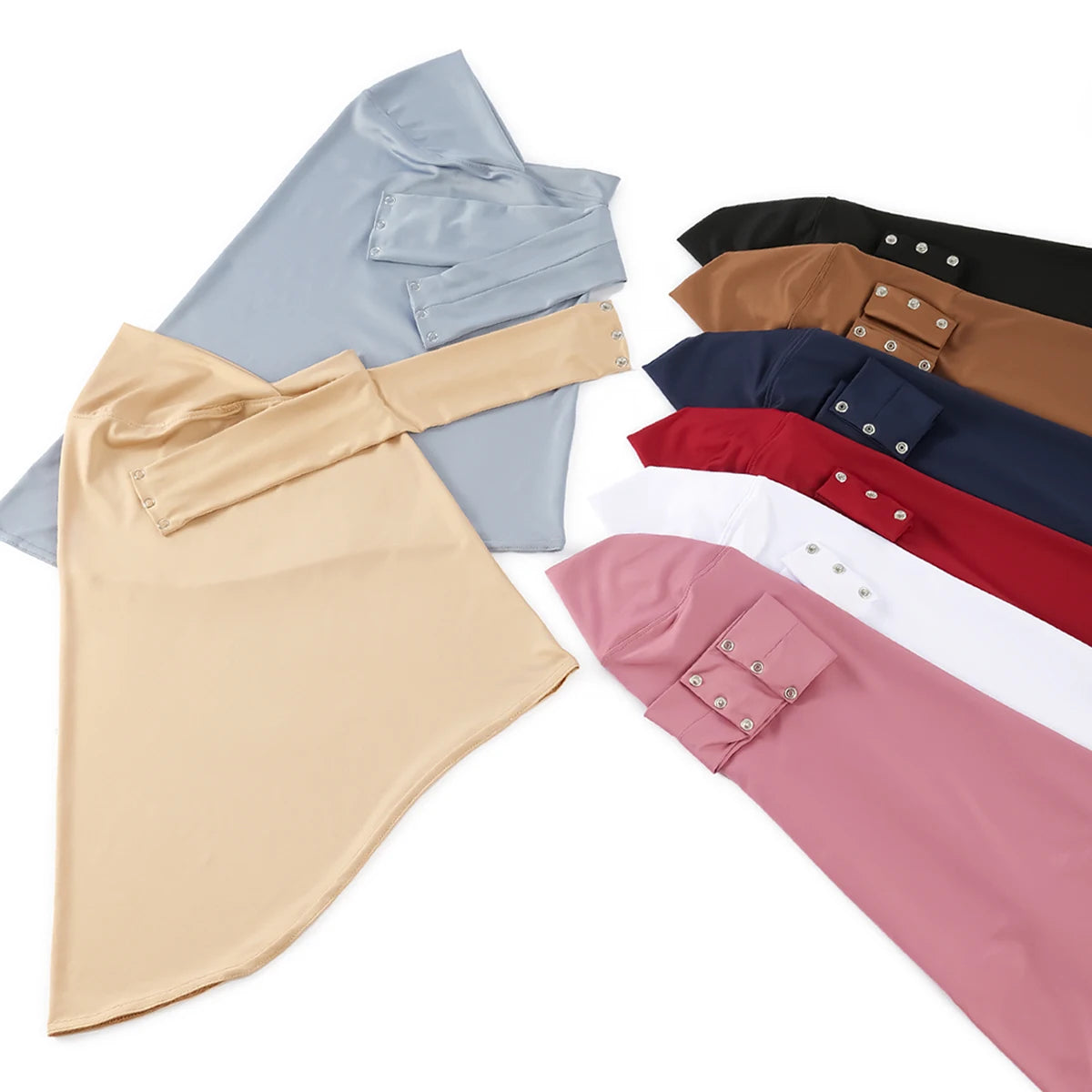 Women’s Turkish Ready-to-Wear Hijab with Snap Fastener