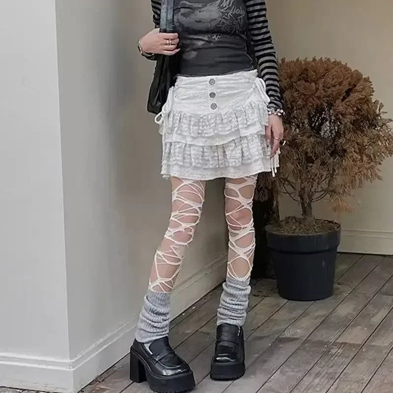 Women’s Sheer Geometric Pattern Tights