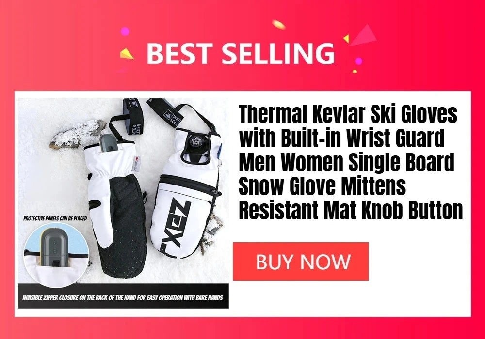 Winter Cycling Gloves Non Slip Touch Ski Gloves Snowboard Accessories Waterproof Pocket Warm Men's and Women's Thermal Gloves