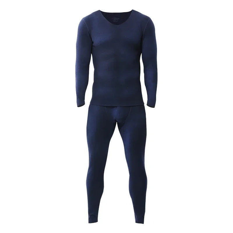 Men's V-Neck Thermal Underwear Set