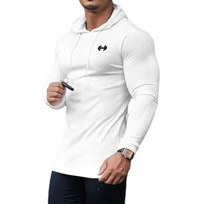 Men’s Ribbed Hooded Training Pullover