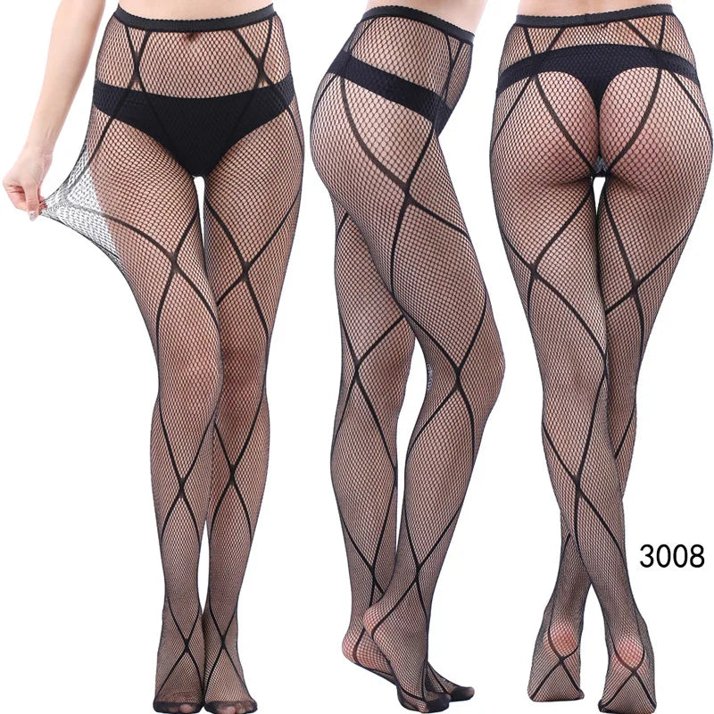 Women’s Sheer Geometric Pattern Tights