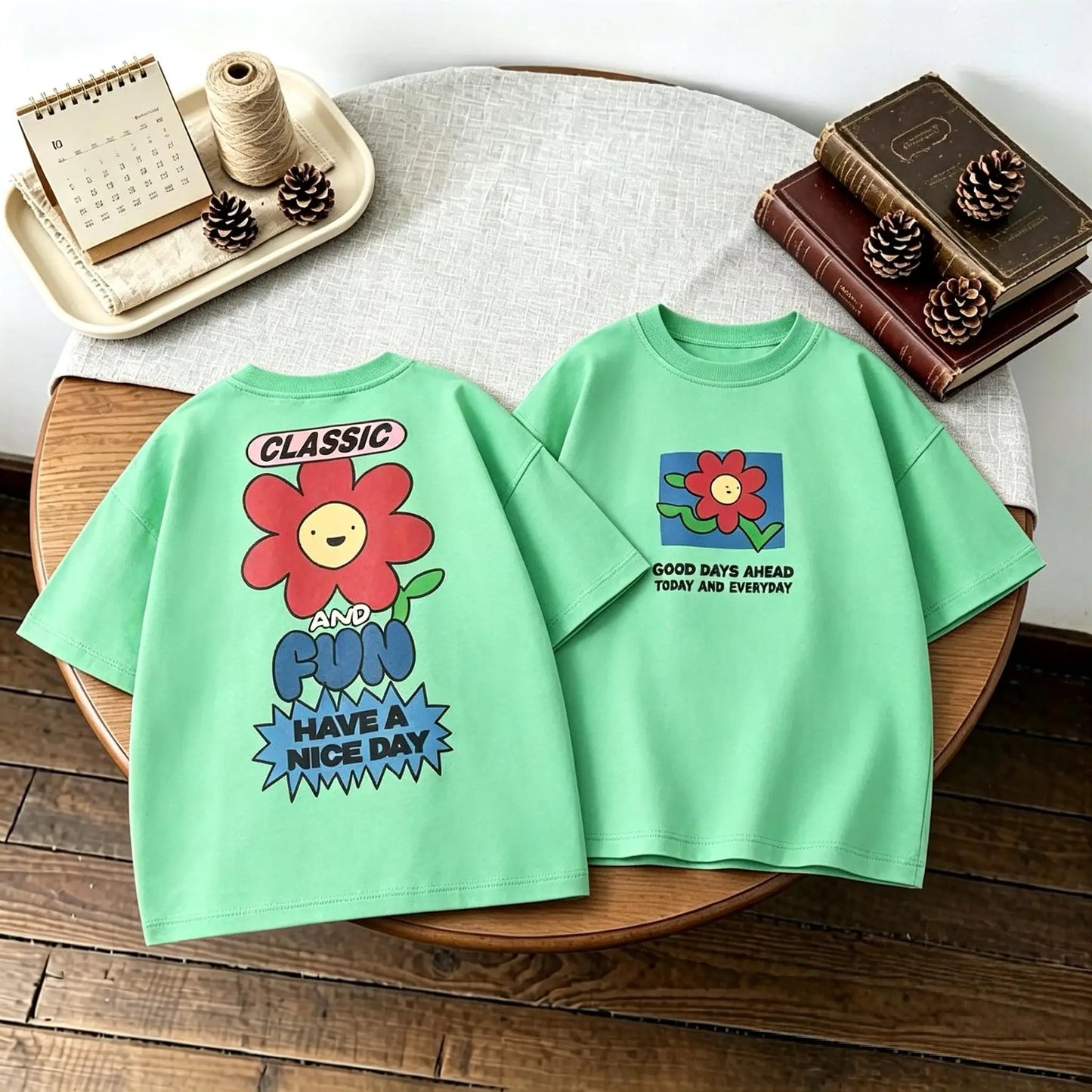 Kids’ Double-Sided Print Summer T-Shirt