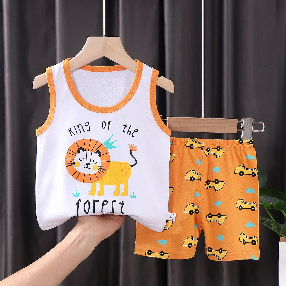Kids’ Cotton Tank Top & Shorts Set