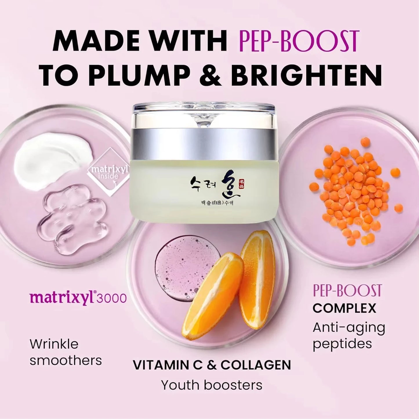 50g Collagen Firming Korean Skincare Cream – Deep Hydration, Fine Line Care, Anti-Aging & Brightening Face Moisturizer