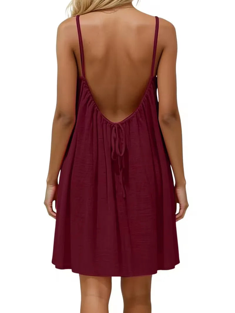Women’s Loose Backless Slip Dress