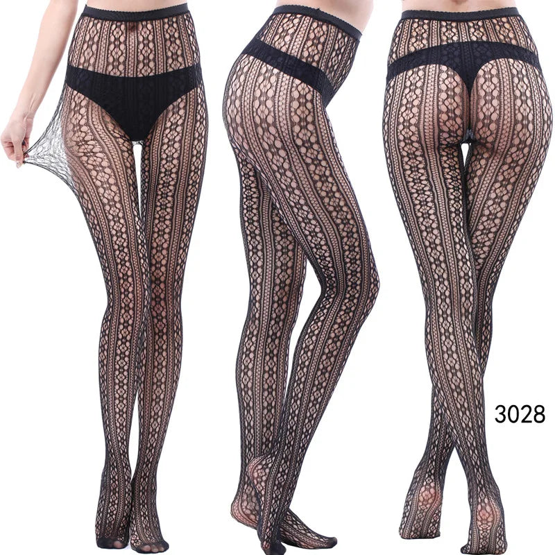 Women’s Sheer Geometric Pattern Tights