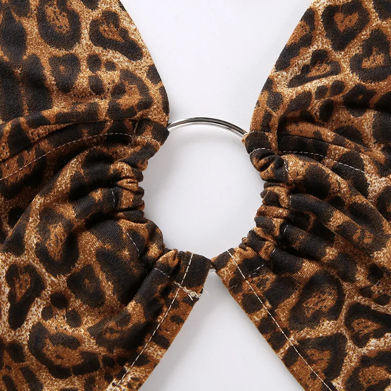 Women’s Leopard Print High Street Tank Top