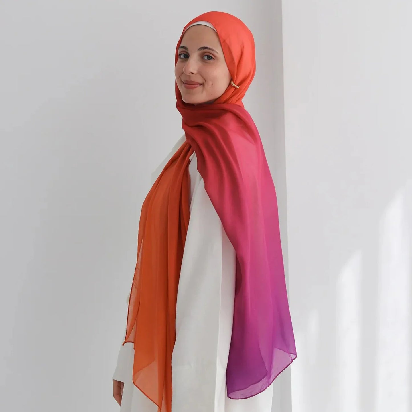 Women’s Leopard & Floral Print Bohemian Hijab Scarf